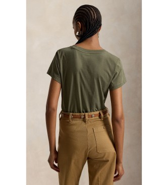 Polo Ralph Lauren Strickshirt mit V-Ausschnitt grün