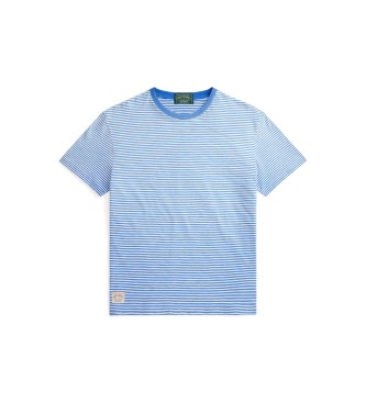 Polo Ralph Lauren T-shirt de malha �s riscas Classic Fit azul