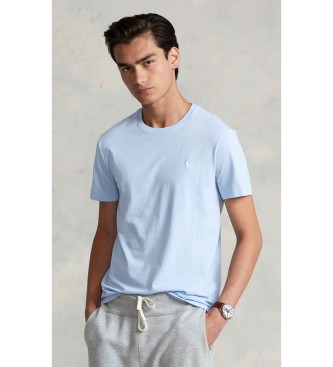 Polo Ralph Lauren T-shirt de malha Slim Fit personalizada azul