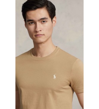 Polo Ralph Lauren Custom Slim Fit Strick-T-Shirt braun