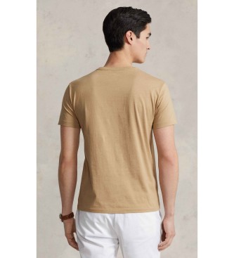 Polo Ralph Lauren Custom Slim Fit Strick-T-Shirt braun