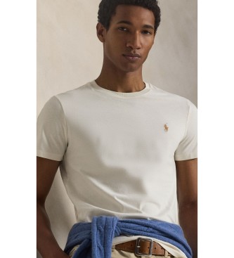 Polo Ralph Lauren Majica iz pletenine Custom Slim Fit bela