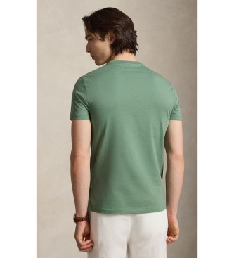 Polo Ralph Lauren Groen Custom Slim Fit gebreid T-shirt