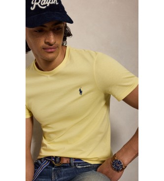 Polo Ralph Lauren Maglietta in maglia Custom Slim Fit giallo