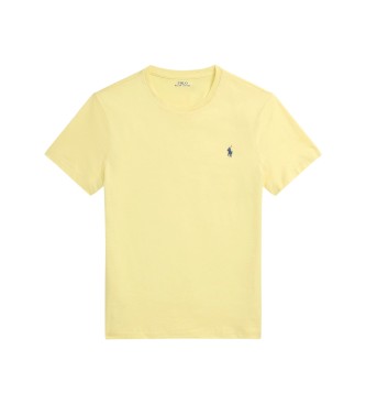 Polo Ralph Lauren Maglietta in maglia Custom Slim Fit giallo