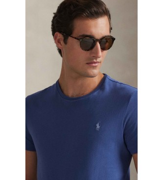 Polo Ralph Lauren T-shirt de malha Slim Fit personalizada azul