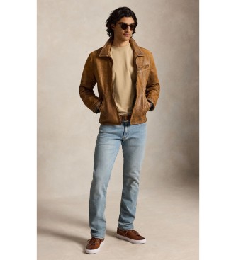 Polo Ralph Lauren T-shirt en maille Custom Slim Fit beige