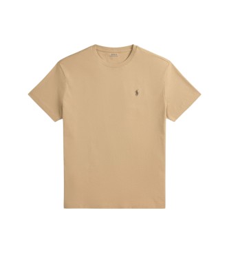 Polo Ralph Lauren T-shirt en maille Custom Slim Fit beige