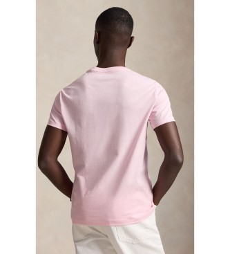 Polo Ralph Lauren Camiseta de malha Custom Slim Fit rosa