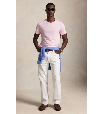Polo Ralph Lauren Camiseta de malha Custom Slim Fit rosa