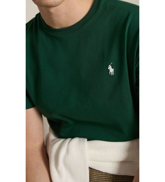 Polo Ralph Lauren T-shirt en maille Custom Slim Fit vert foncé