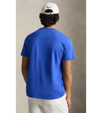 Polo Ralph Lauren T-shirt en maille Custom Slim Fit bleu moyen