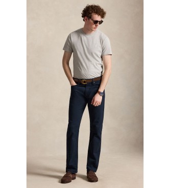 Polo Ralph Lauren T-shirt en maille Custom Slim Fit gris