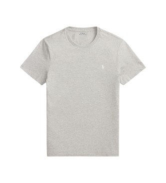 Polo Ralph Lauren T-shirt en maille Custom Slim Fit gris