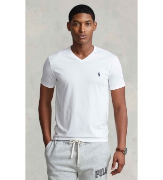 Polo Ralph Lauren T-shirt en maille Custom Slim Fit blanc
