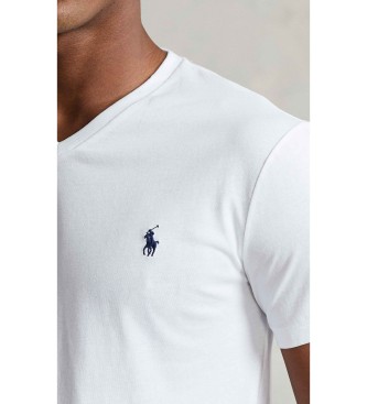 Polo Ralph Lauren T-shirt en maille Custom Slim Fit blanc