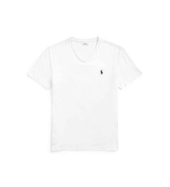 Polo Ralph Lauren T-shirt en maille Custom Slim Fit blanc
