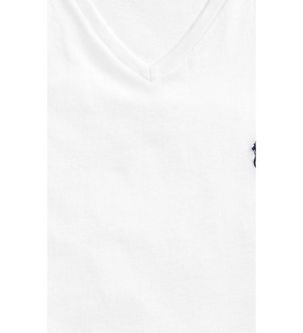 Polo Ralph Lauren T-shirt en maille Custom Slim Fit blanc