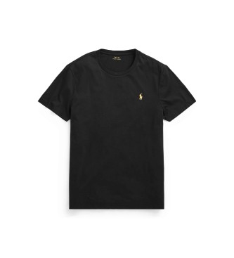 Polo Ralph Lauren Custom Slim Fit stickad T-shirt svart