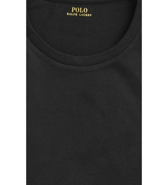 Polo Ralph Lauren Custom Slim Fit stickad T-shirt svart