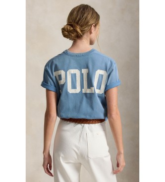 Polo Ralph Lauren Blå strikcotton t-shirt