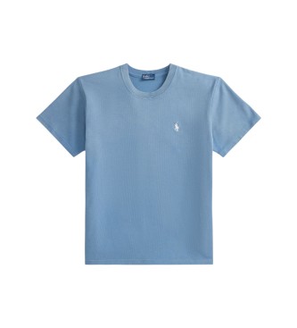 Polo Ralph Lauren Blå strikcotton t-shirt