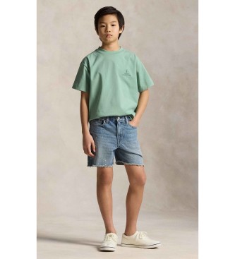 Polo Ralph Lauren T-shirt verde in maglia di cotone vestibilit� ampia