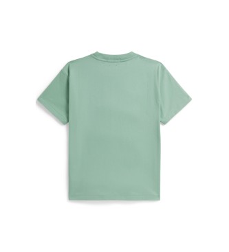 Polo Ralph Lauren T-shirt verde in maglia di cotone vestibilit� ampia