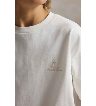 Polo Ralph Lauren Big Fit cotton knitted T-shirt white