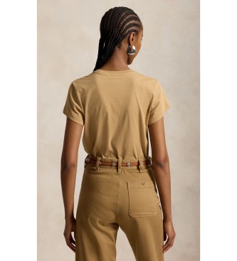 Polo Ralph Lauren T-shirt en maille de coton Classic Fit beige