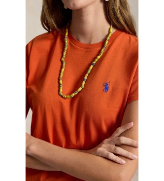 Polo Ralph Lauren T-shirt en maille de coton Classic Fit orange