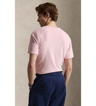 Polo Ralph Lauren T-shirt de malha turca Classic Fit cor-de-rosa