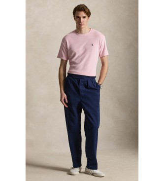 Polo Ralph Lauren T-shirt de malha turca Classic Fit cor-de-rosa