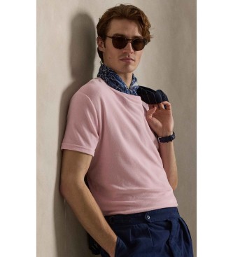 Polo Ralph Lauren T-shirt de malha turca Classic Fit cor-de-rosa