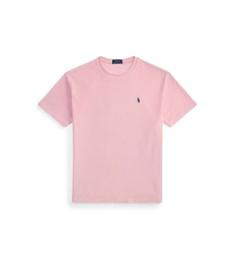 Polo Ralph Lauren T-shirt de malha turca Classic Fit cor-de-rosa