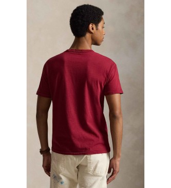 Polo Ralph Lauren T-shirt de malha com estampado Classic Fit vermelho