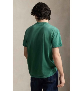 Polo Ralph Lauren T-shirt de malha verde estampada Classic Fit