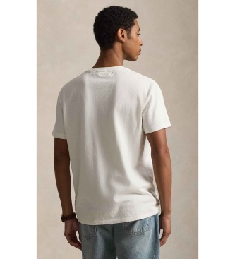 Polo Ralph Lauren T-shirt de malha estampada Classic Fit em branco