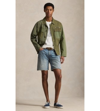 Polo Ralph Lauren T-shirt de malha estampada Classic Fit em branco