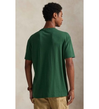 Polo Ralph Lauren Zelena pletena majica s potiskom Classic Fit