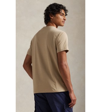 Polo Ralph Lauren Camiseta de punto jersey Classic Fit beige