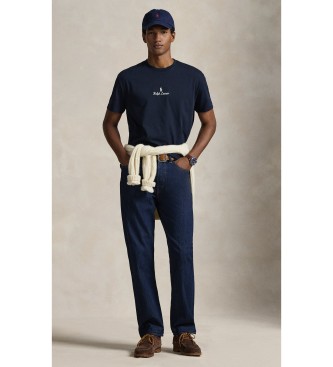 Polo Ralph Lauren T-shirt de malha Classic Fit em jersey azul-marinho