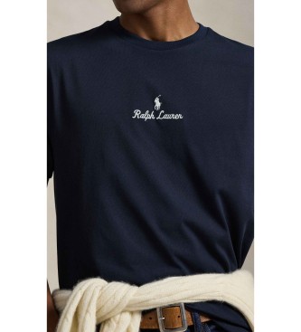 Polo Ralph Lauren T-shirt de malha Classic Fit em jersey azul-marinho