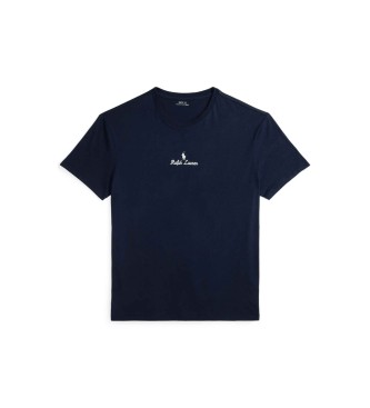 Polo Ralph Lauren T-shirt de malha Classic Fit em jersey azul-marinho