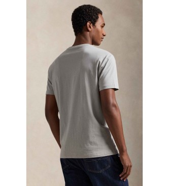 Polo Ralph Lauren T-shirt de malha de jersey Classic Fit cinzenta