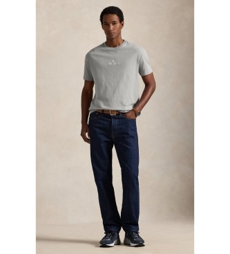 Polo Ralph Lauren T-shirt de malha de jersey Classic Fit cinzenta