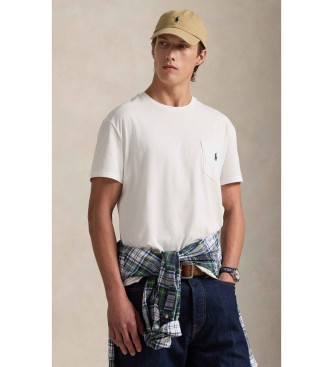 Polo Ralph Lauren Gebreid jersey T-shirt met witte zak