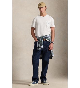 Polo Ralph Lauren Gebreid jersey T-shirt met witte zak