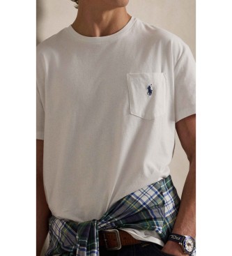 Polo Ralph Lauren Gebreid jersey T-shirt met witte zak