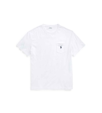 Polo Ralph Lauren Gebreid jersey T-shirt met witte zak